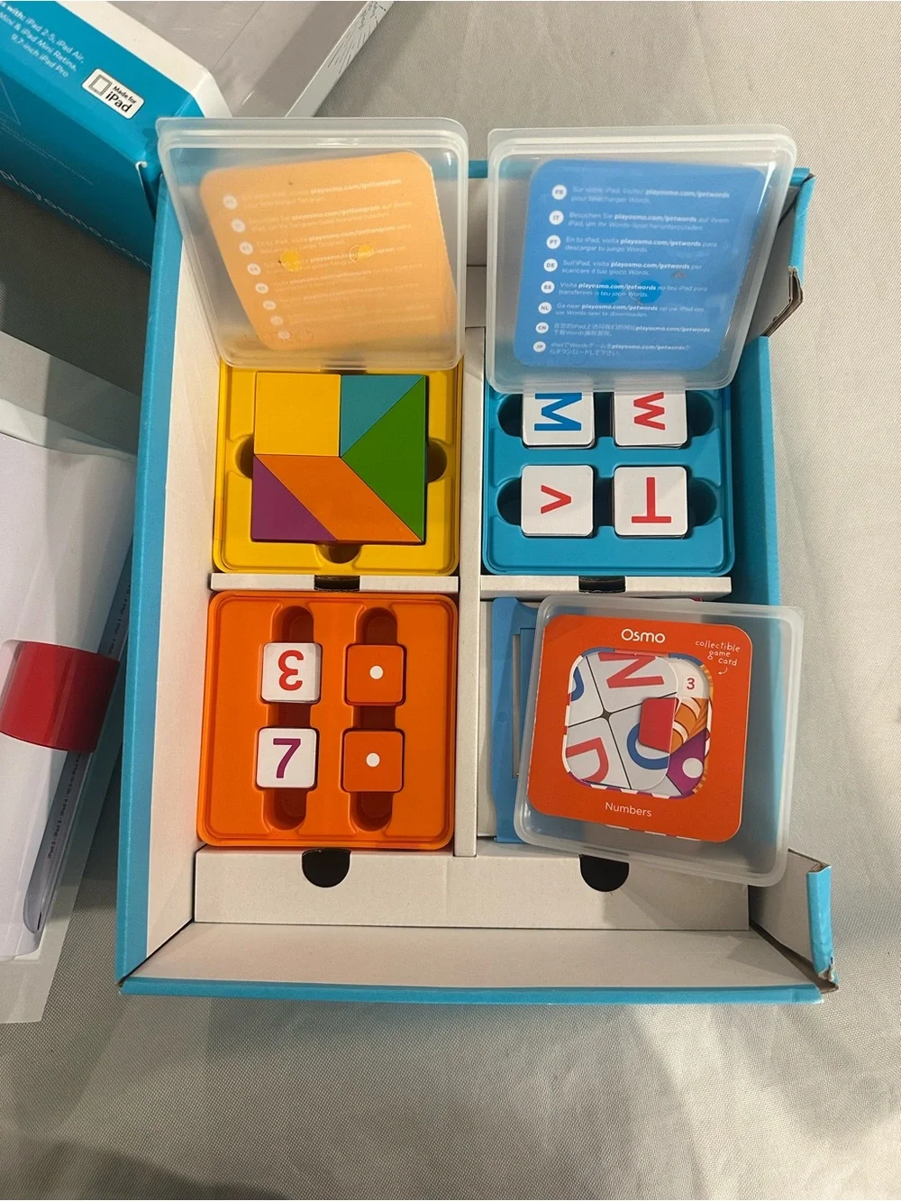 Osmo Genius starter Kit  Educational Game Set - White & Red